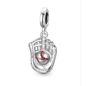 BOGO! Bundle to get the discount!! 925 Silver Baseball Glove and Ball Charm